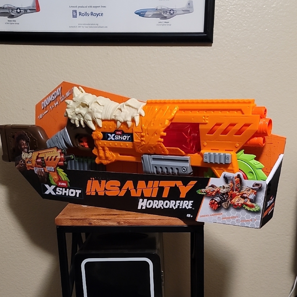 X-Shot Horrorfire Insanity Blaster Toy Gun